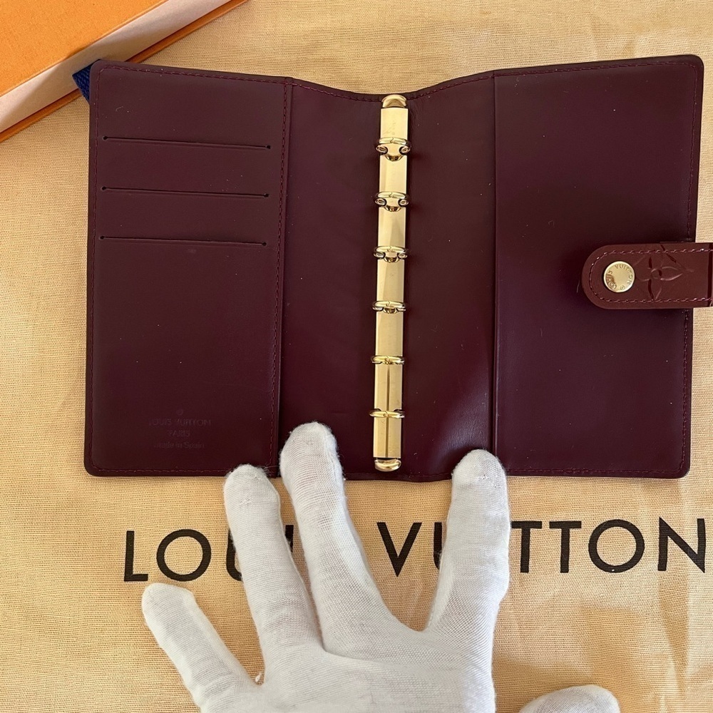Louis Vuitton Verni Agenda PM Burgundy EUC 2010 - Picture 9 of 16